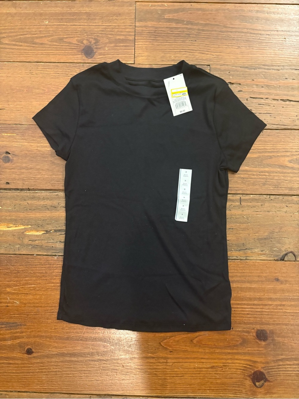 Classic Black Short Sleeve Crewneck Tee
